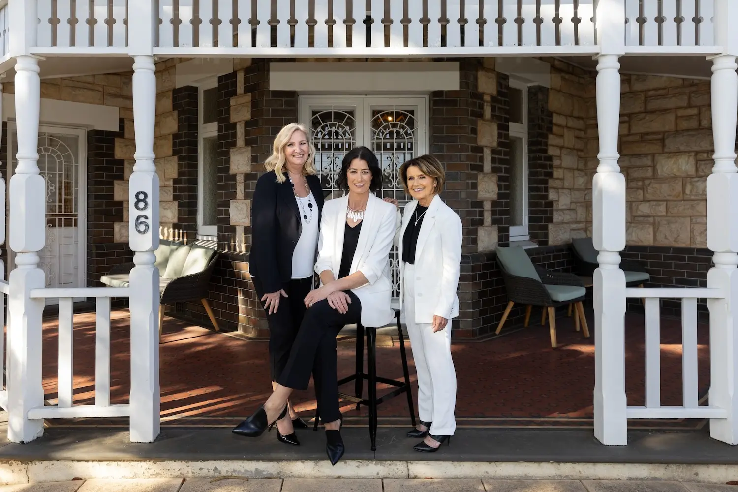 Team photograph of Janelle and employees
