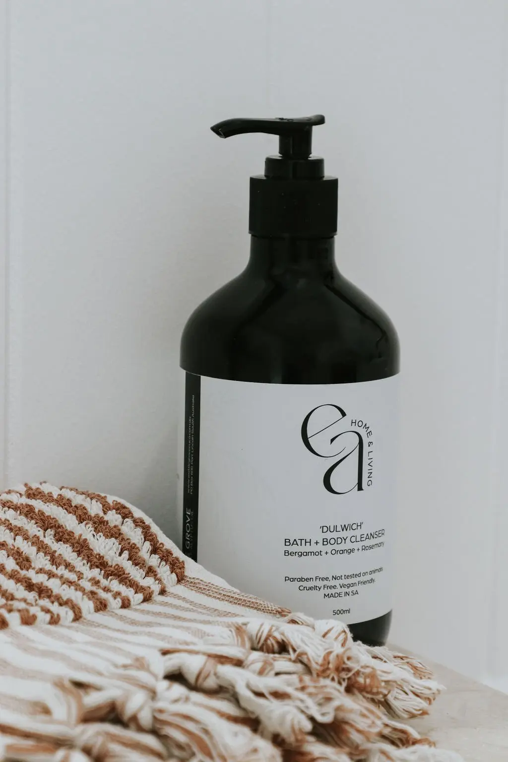 Lifestyle shot of Norwood Handwash sitting on pedestal