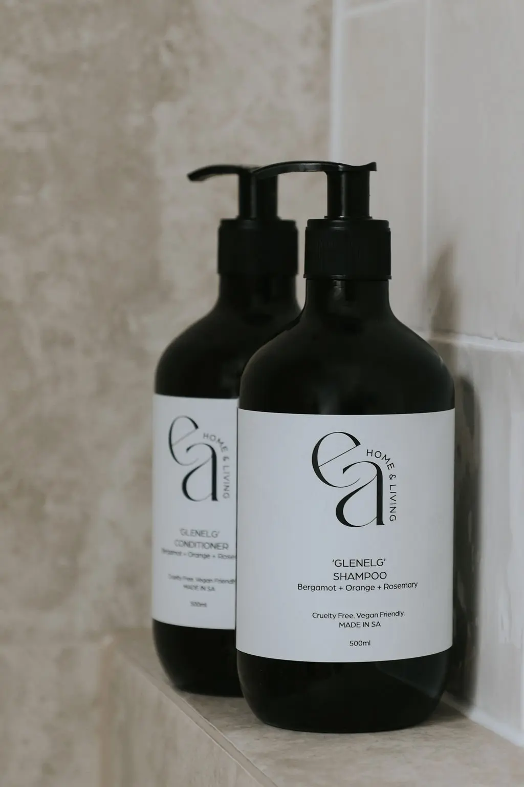 Lifestyle shot of Norwood Handwash sitting on pedestal